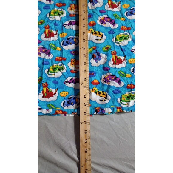 Fundamentally Cotton White Swan Scrub Top Cat Vet Theme Blue Women’s XL - Picture 7 of 7